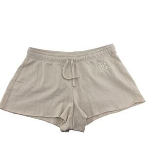 Gap Beige Logo Sweat Lounge Shorts Large